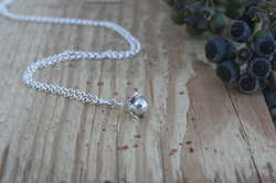Long necklace with Ag 925/1000 freshwater pearl 8,84g - kopie