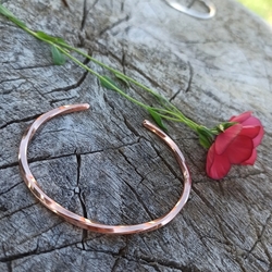  Copper twist bangle ILKO Beads "M" 