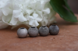 Moss bead Ag 925/1000 patina (2) 